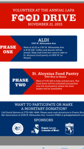 2015 LAPA Food Drive